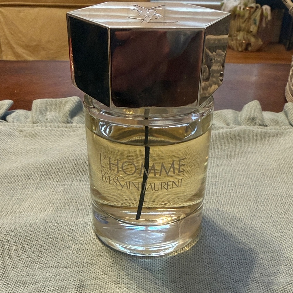 Yves Saint Laurent L'Homme Bottle in Silver & Amber